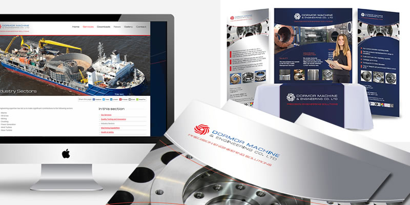 Brochure website and exhibition stand for Dormor Engineering Ltd