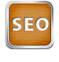 Search Engine Optimisation and Social Media icon showing the letters SEO
