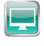 Web design icon showing a computer monitor